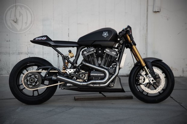 Кафе-рейсер на базе Harley-Davidson XR1200 от Роланда Сэндса